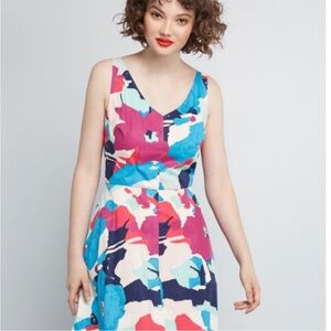 MIDI colorful dress